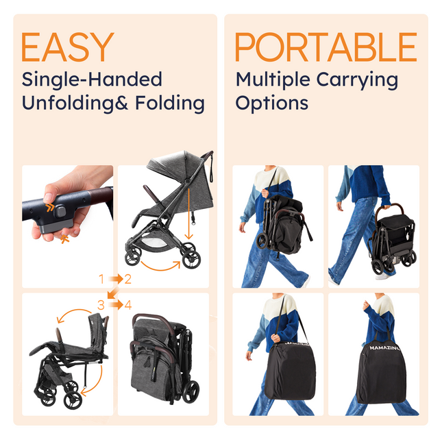 Ultra Air Compact Stroller For Travel